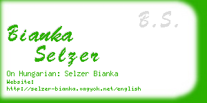 bianka selzer business card